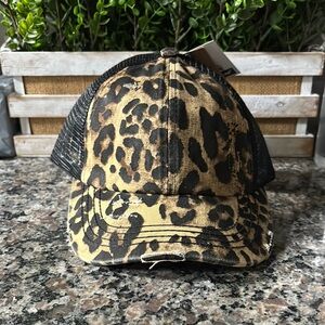 C.C Leopard Print Trucker Hat